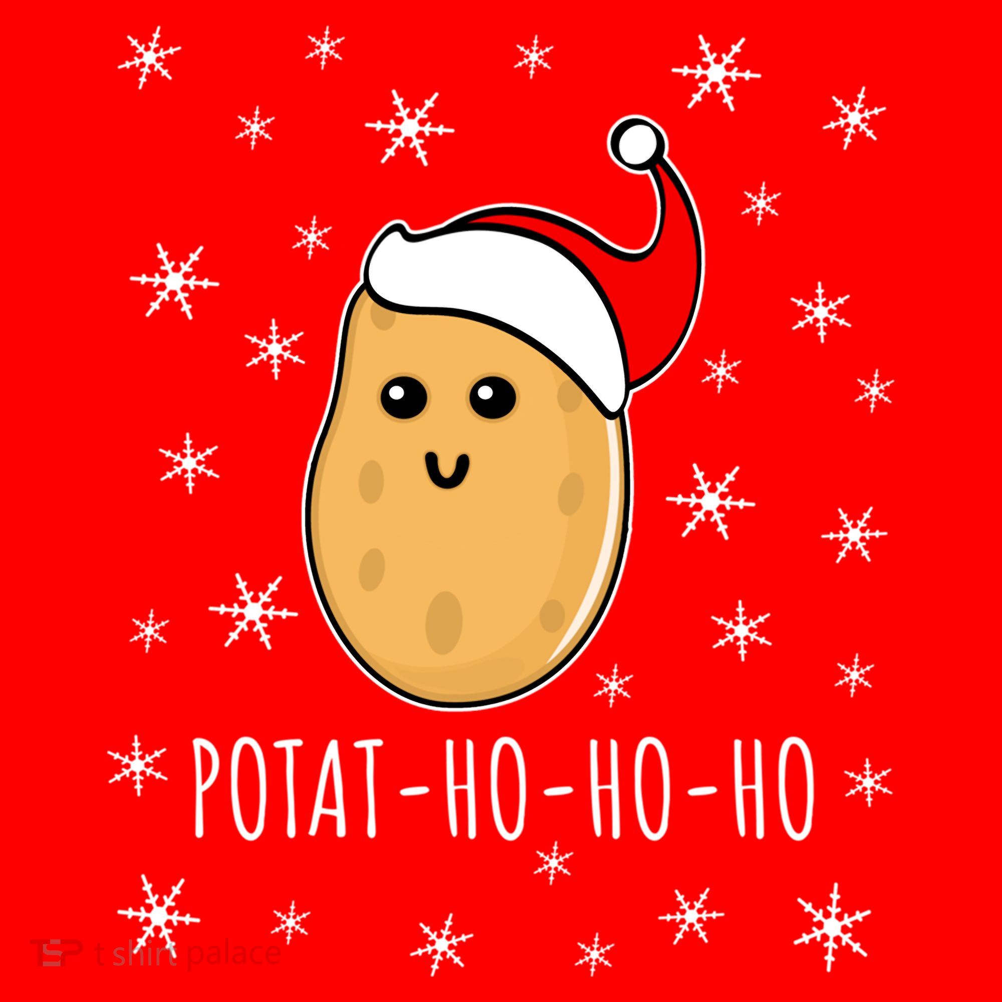 Christmas Potato Festive Gift Classic Santa Hat