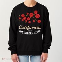 California Poppy Floral The Golden State Women's Sweatshirt thumb 0