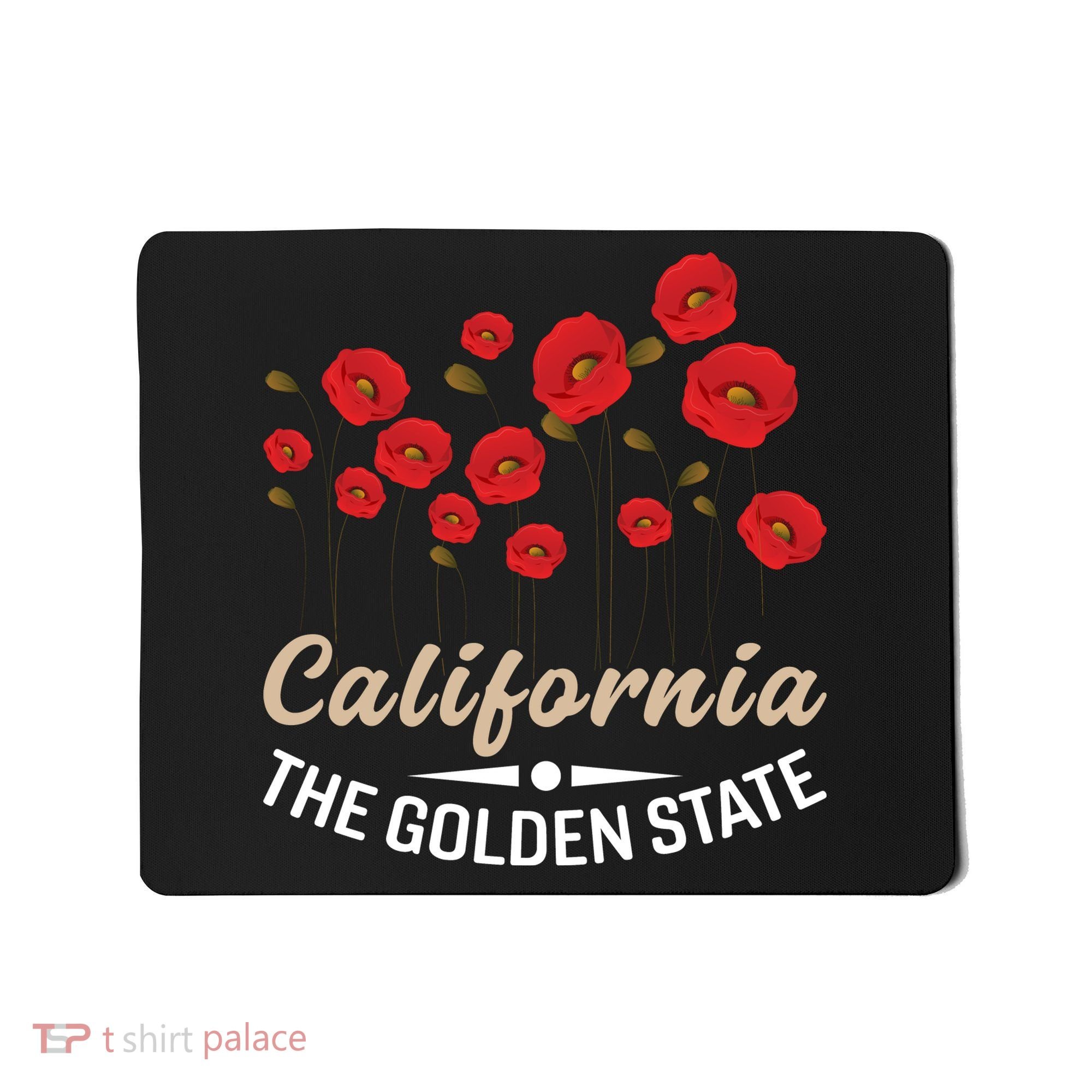 California Poppy Floral The Golden State Mousepad