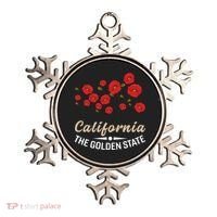 California Poppy Floral The Golden State Ornament thumb 0