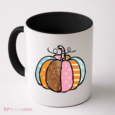 Colorful Pumpkin Festive Fall Coffee Mug