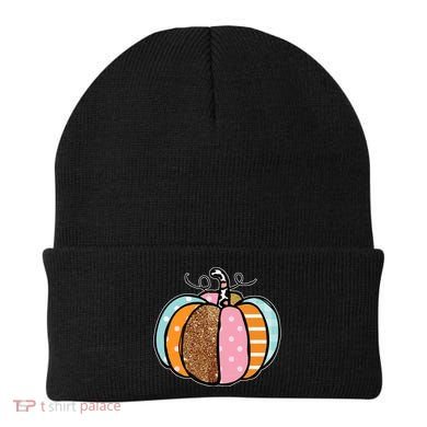 Colorful Pumpkin Festive Fall Beanie