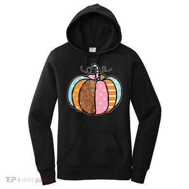 Colorful Pumpkin Festive Fall Women's Hoodie