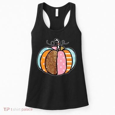 Colorful Pumpkin Festive Fall Women's Tank Top