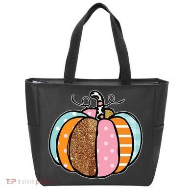 Colorful Pumpkin Festive Fall Tote Bag