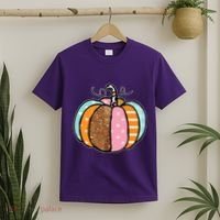 Colorful Pumpkin Festive Fall T-Shirt thumb 2