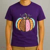 Colorful Pumpkin Festive Fall T-Shirt thumb 3