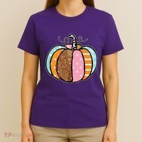 Colorful Pumpkin Festive Fall T-Shirt thumb 4