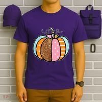 Colorful Pumpkin Festive Fall T-Shirt thumb 6