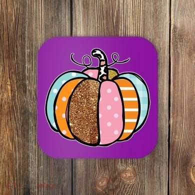Colorful Pumpkin Festive Fall Coaster