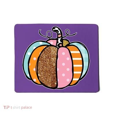 Colorful Pumpkin Festive Fall Mousepad