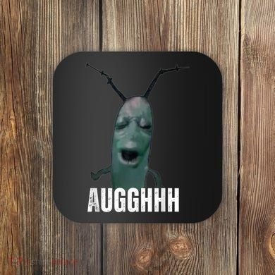 Cursed Plankton Funny Meme Coaster