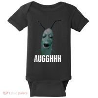 Cursed Plankton Funny Meme Baby Bodysuit thumb 0
