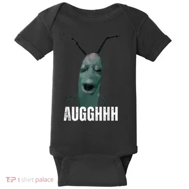 Cursed Plankton Funny Meme Baby Bodysuit
