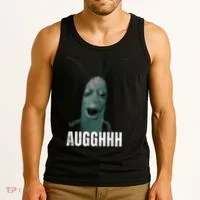 Cursed Plankton Funny Meme Tank Top thumb 3