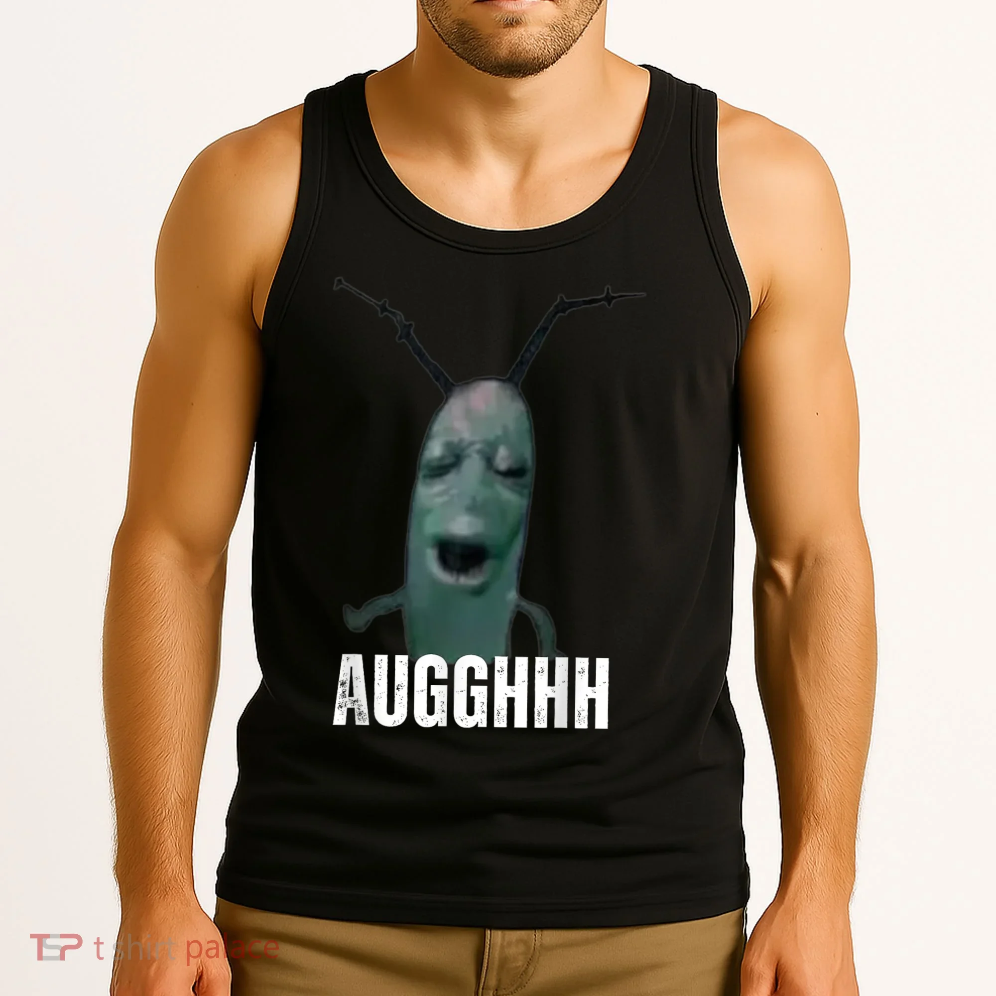 Cursed Plankton Funny Meme Tank Top