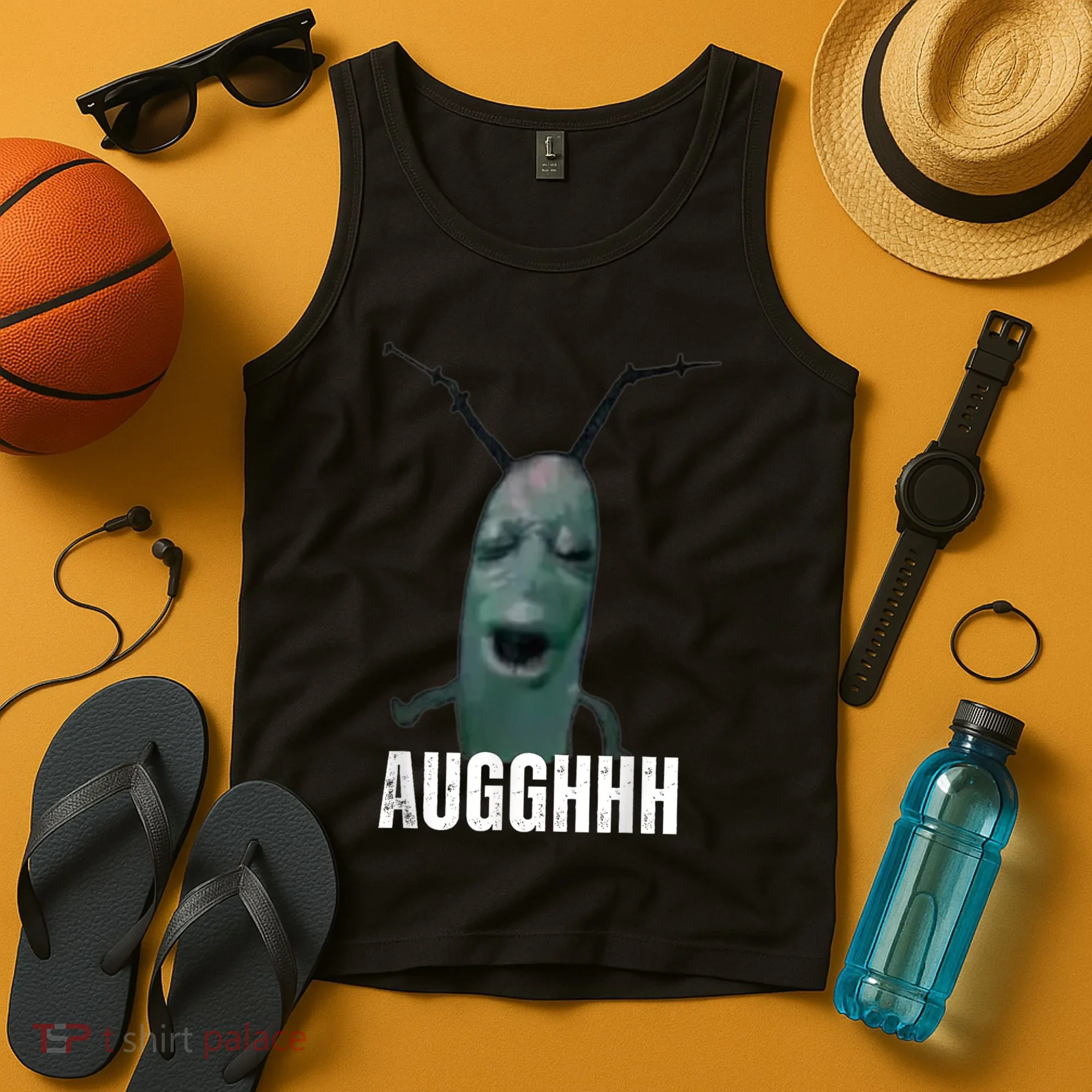 Cursed Plankton Funny Meme Tank Top