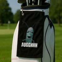 Cursed Plankton Funny Meme Golf Towel thumb 2