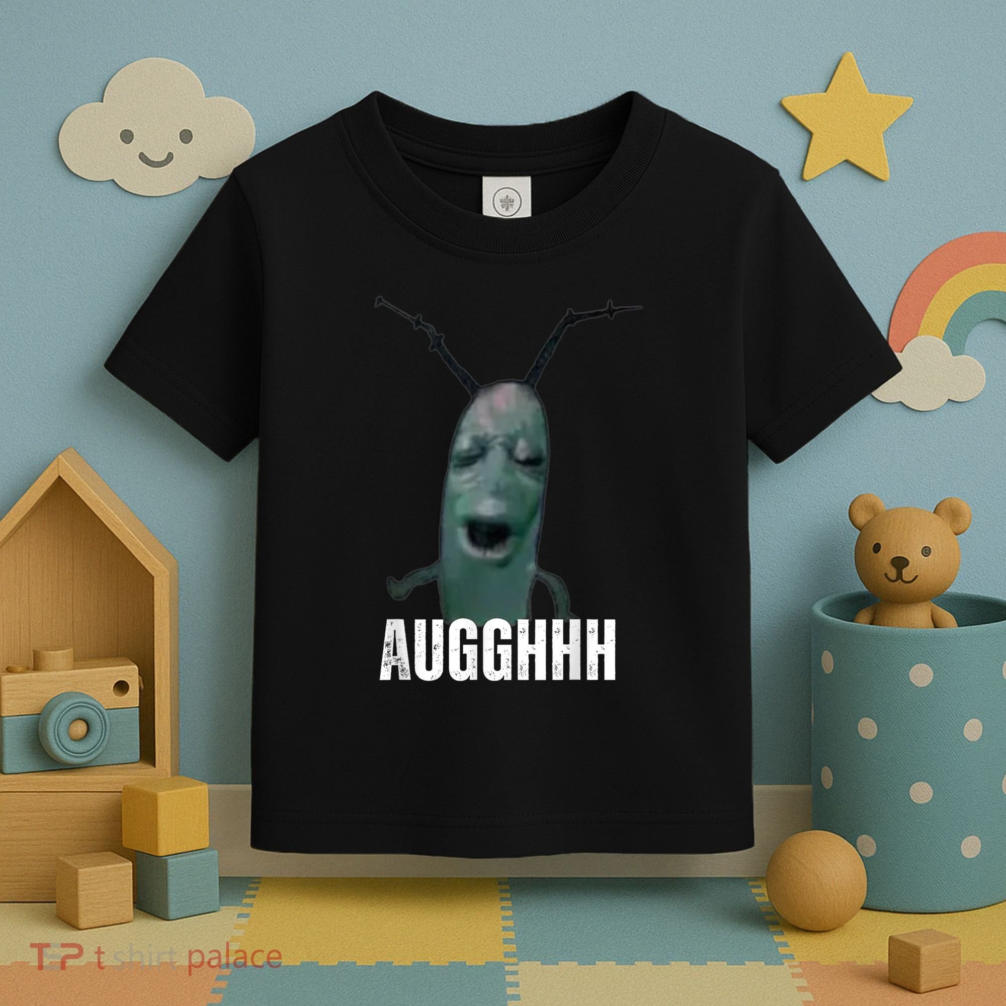 Cursed Plankton Funny Meme Toddler T-Shirt