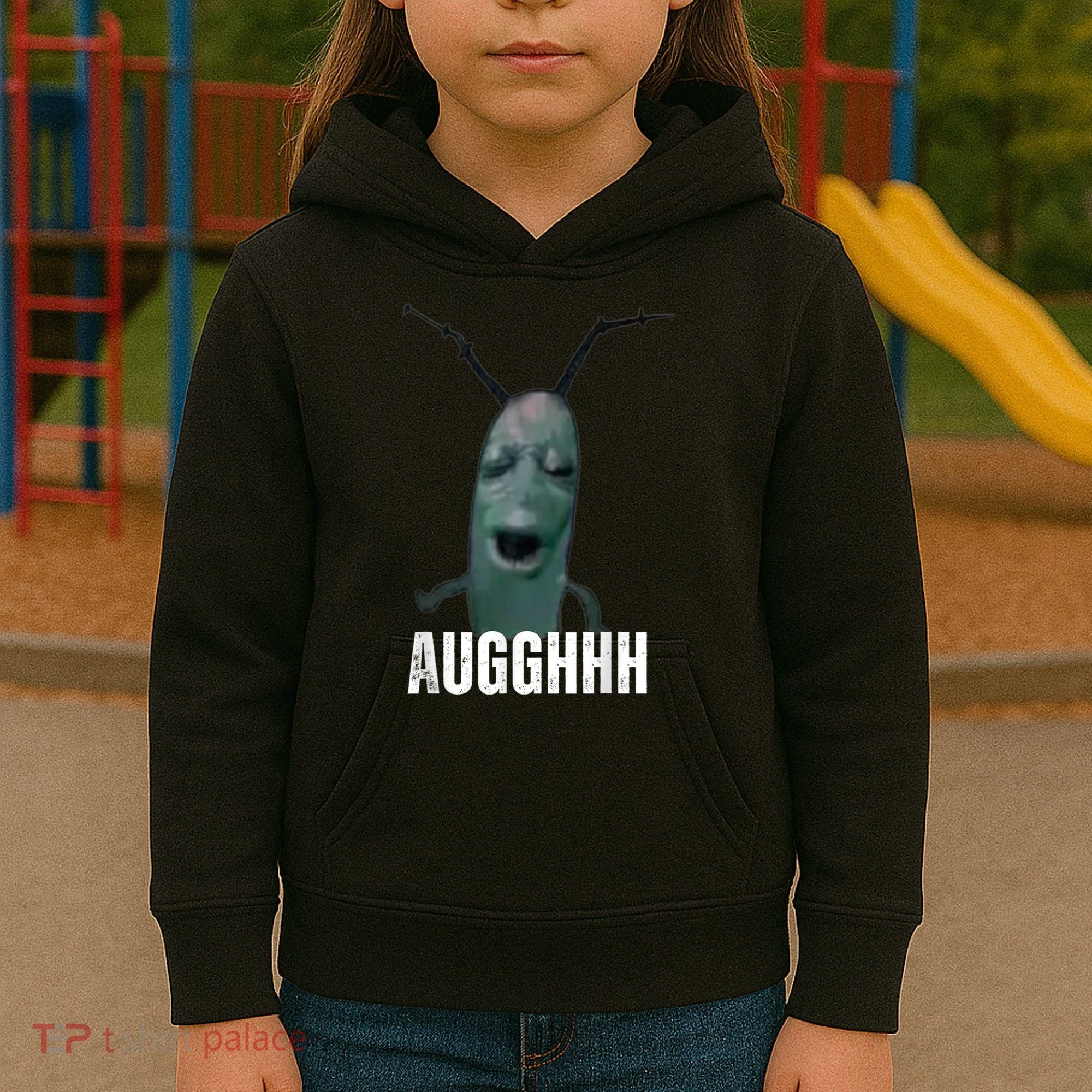 Cursed Plankton Funny Meme Kids Hoodie