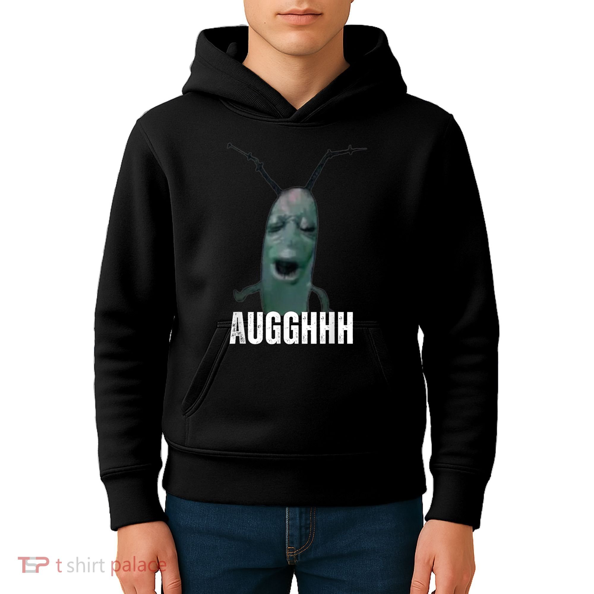 Cursed Plankton Funny Meme Kids Hoodie
