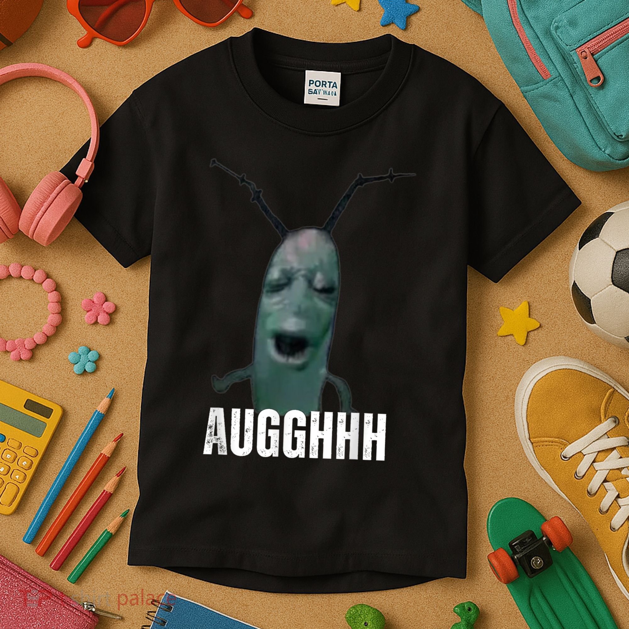 Cursed Plankton Funny Meme Kids T-Shirt