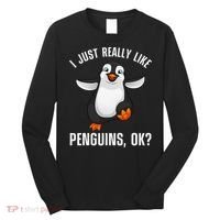 Cool Penguin For Wo Penguin Lovers Penguins Long Sleeve Shirt thumb 0