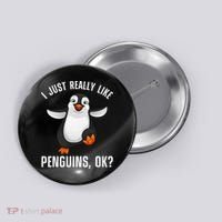 Cool Penguin For Wo Penguin Lovers Penguins Button thumb 0