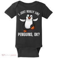 Cool Penguin For Wo Penguin Lovers Penguins Baby Bodysuit thumb 0