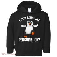 Cool Penguin For Wo Penguin Lovers Penguins Toddler Hoodie thumb 0
