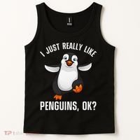 Cool Penguin For Wo Penguin Lovers Penguins Tank Top thumb 2