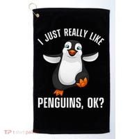 Cool Penguin For Wo Penguin Lovers Penguins Golf Towel thumb 0