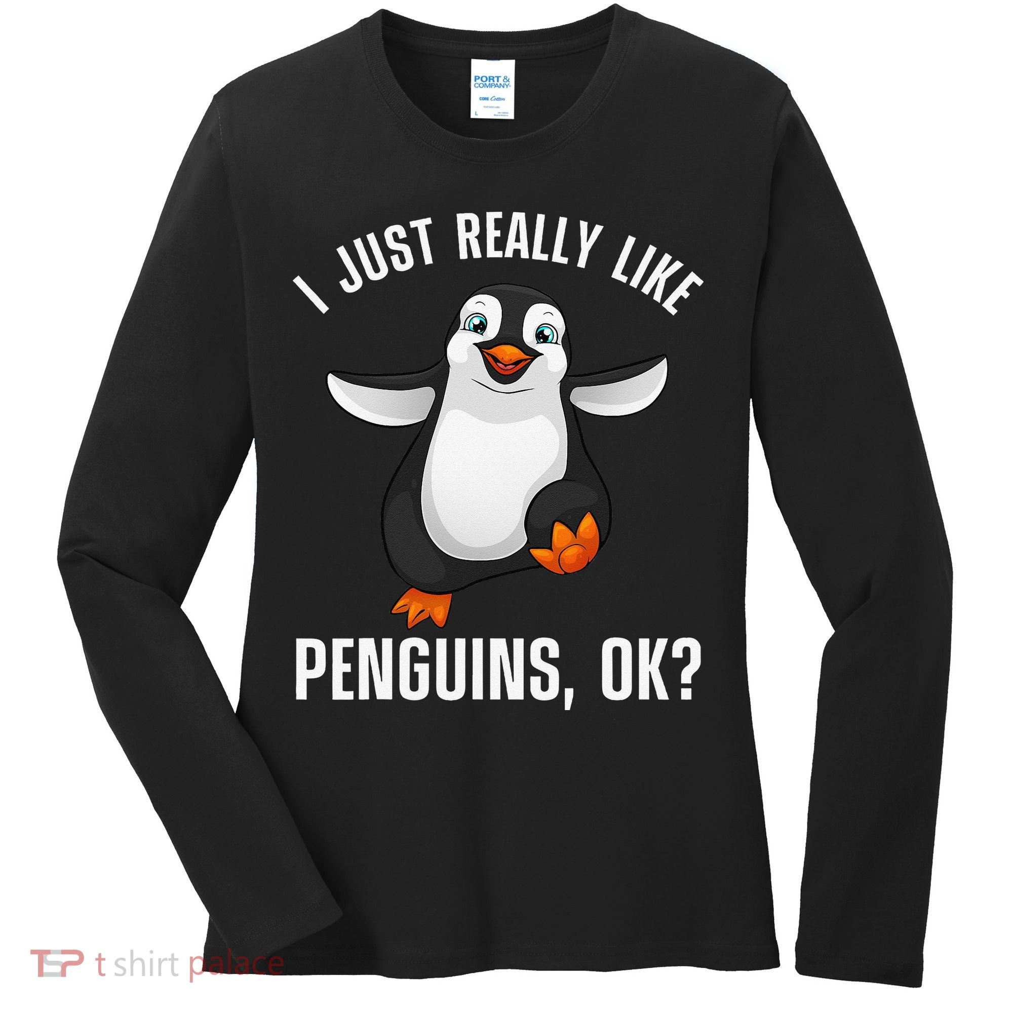 Cool Penguin For Wo Penguin Lovers Penguins Women's Long Sleeve Shirt