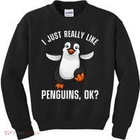 Cool Penguin For Wo Penguin Lovers Penguins Kids Sweatshirt thumb 0