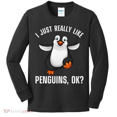 Cool Penguin For Wo Penguin Lovers Penguins Kids Long Sleeve Shirt