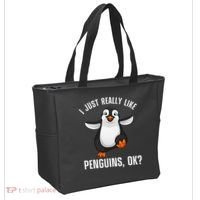 Cool Penguin For Wo Penguin Lovers Penguins Tote Bag thumb 2