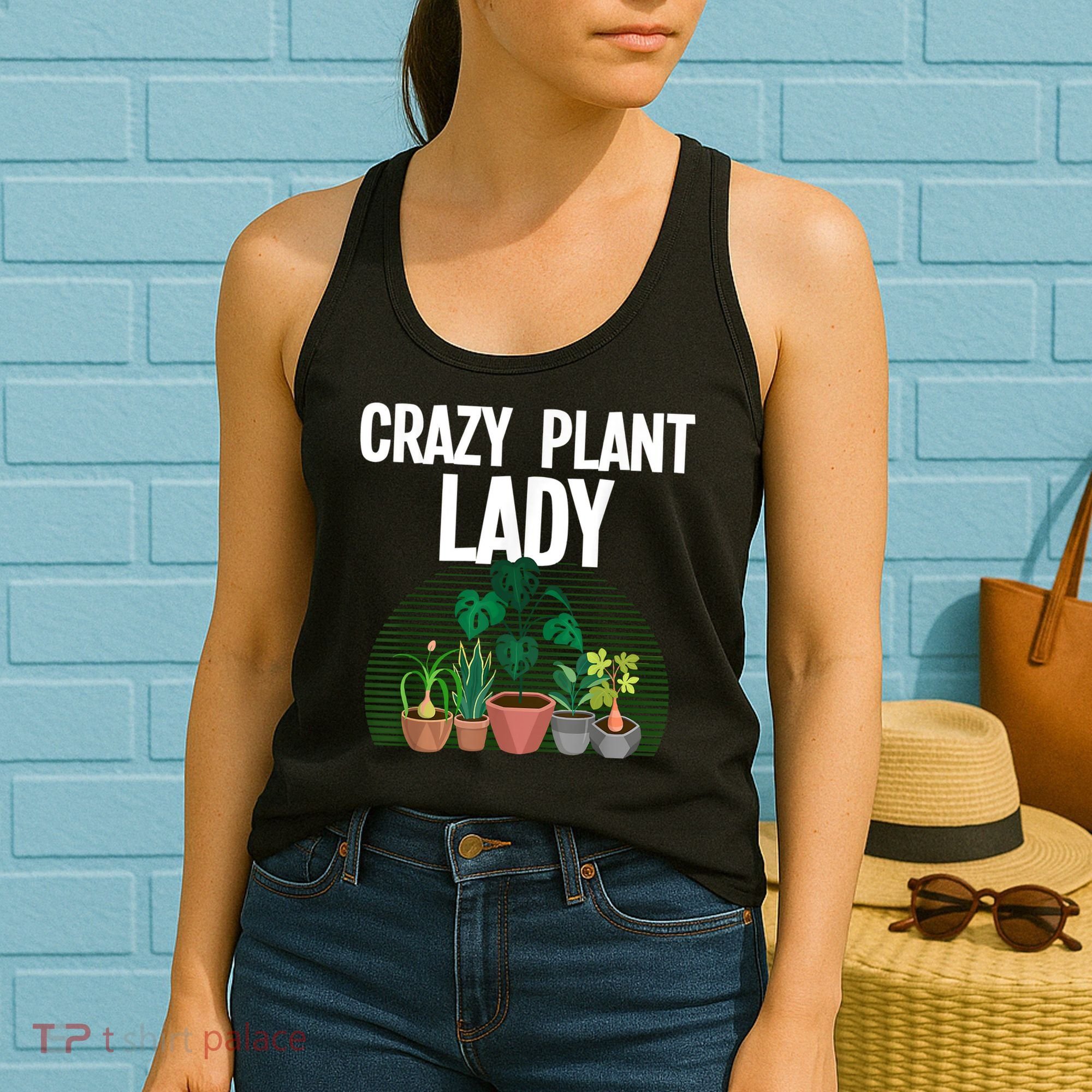 Cute Plant For Women Mom Crazy Plant Lady Gardening Plants Women's Tank Top