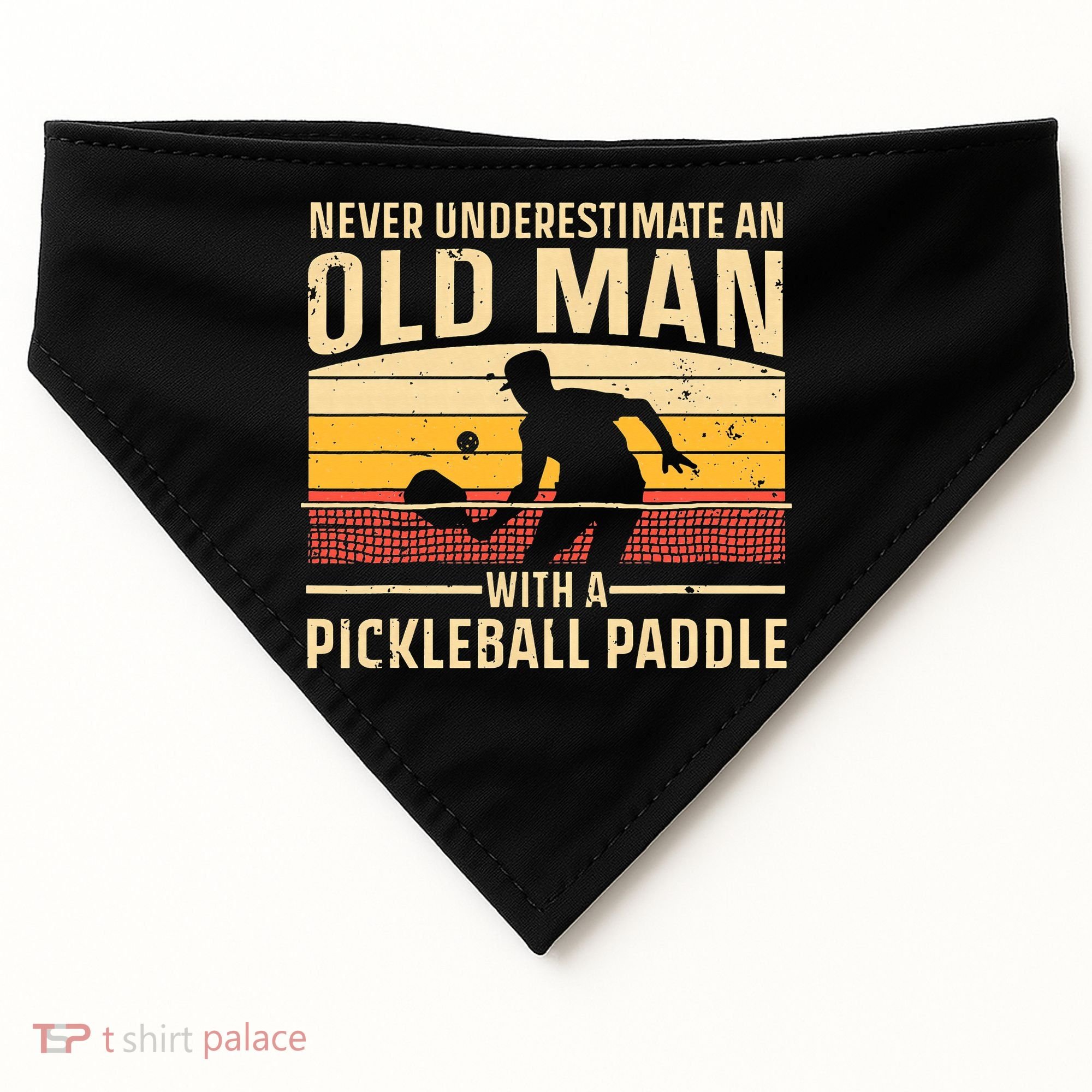 Cool Pickleball For  Paddle Pickleball Player USA-Made Doggie Bandana