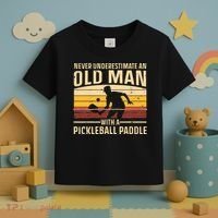 Cool Pickleball For  Paddle Pickleball Player Toddler T-Shirt thumb 3