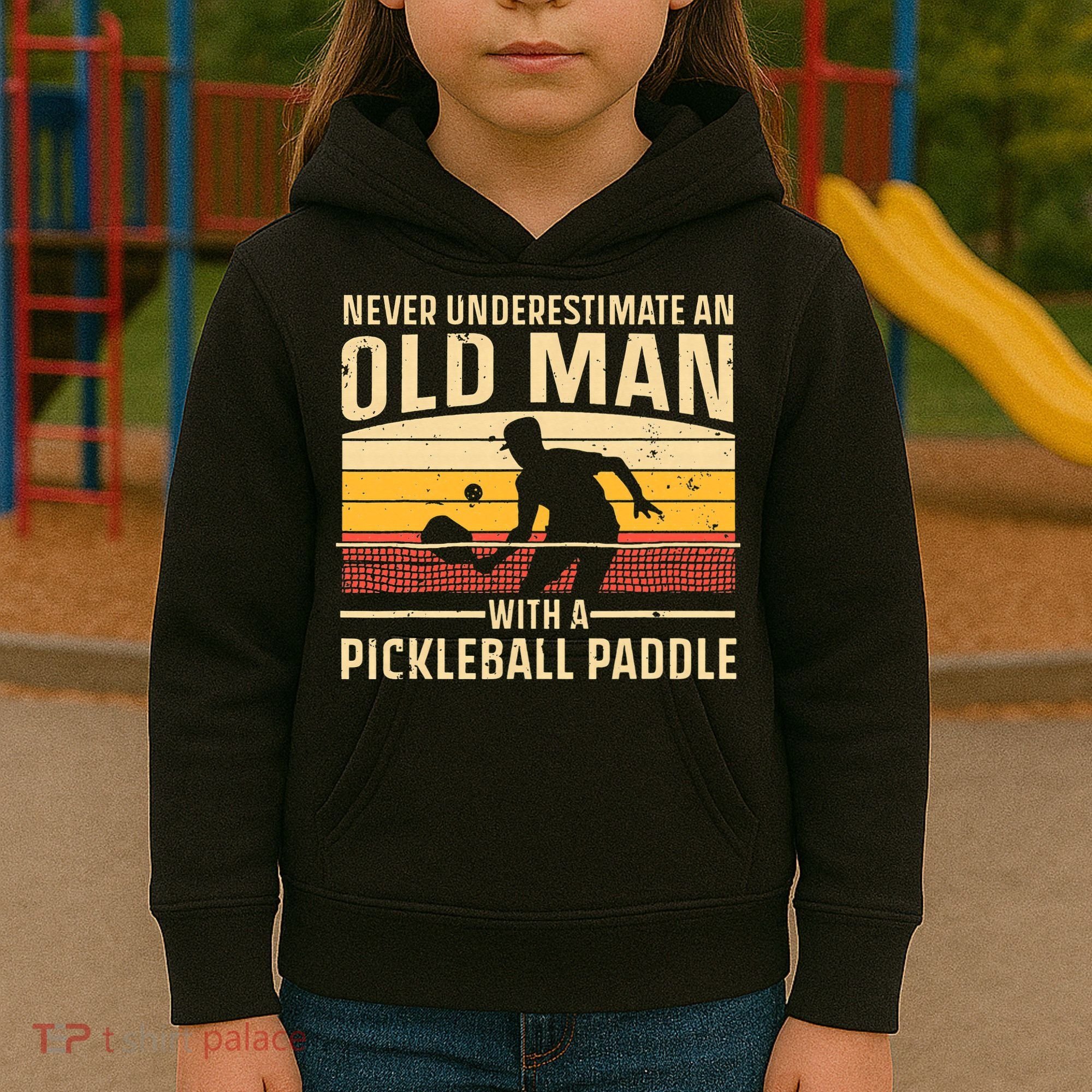 Cool Pickleball For  Paddle Pickleball Player Kids Hoodie