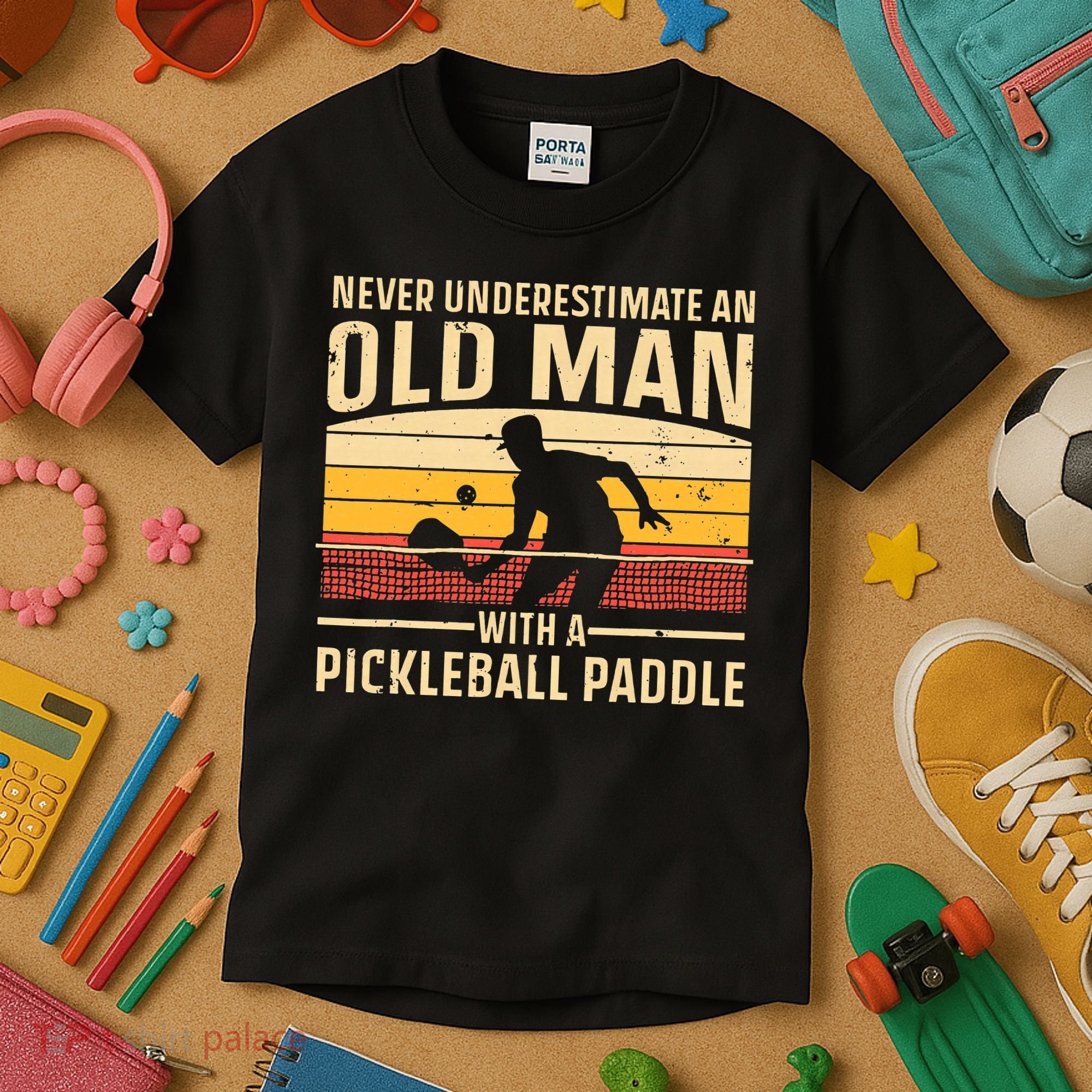 Cool Pickleball For  Paddle Pickleball Player Kids T-Shirt