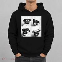 Cute Pug Face Pet Photobooth Cool Pug With Sunglasses Hoodie thumb 0