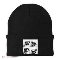 Cute Pug Face Pet Photobooth Cool Pug With Sunglasses Beanie thumb 0