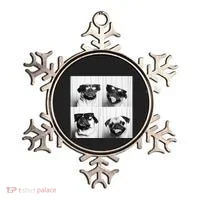 Cute Pug Face Pet Photobooth Cool Pug With Sunglasses Ornament thumb 0