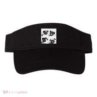 Cute Pug Face Pet Photobooth Cool Pug With Sunglasses Visor thumb 0