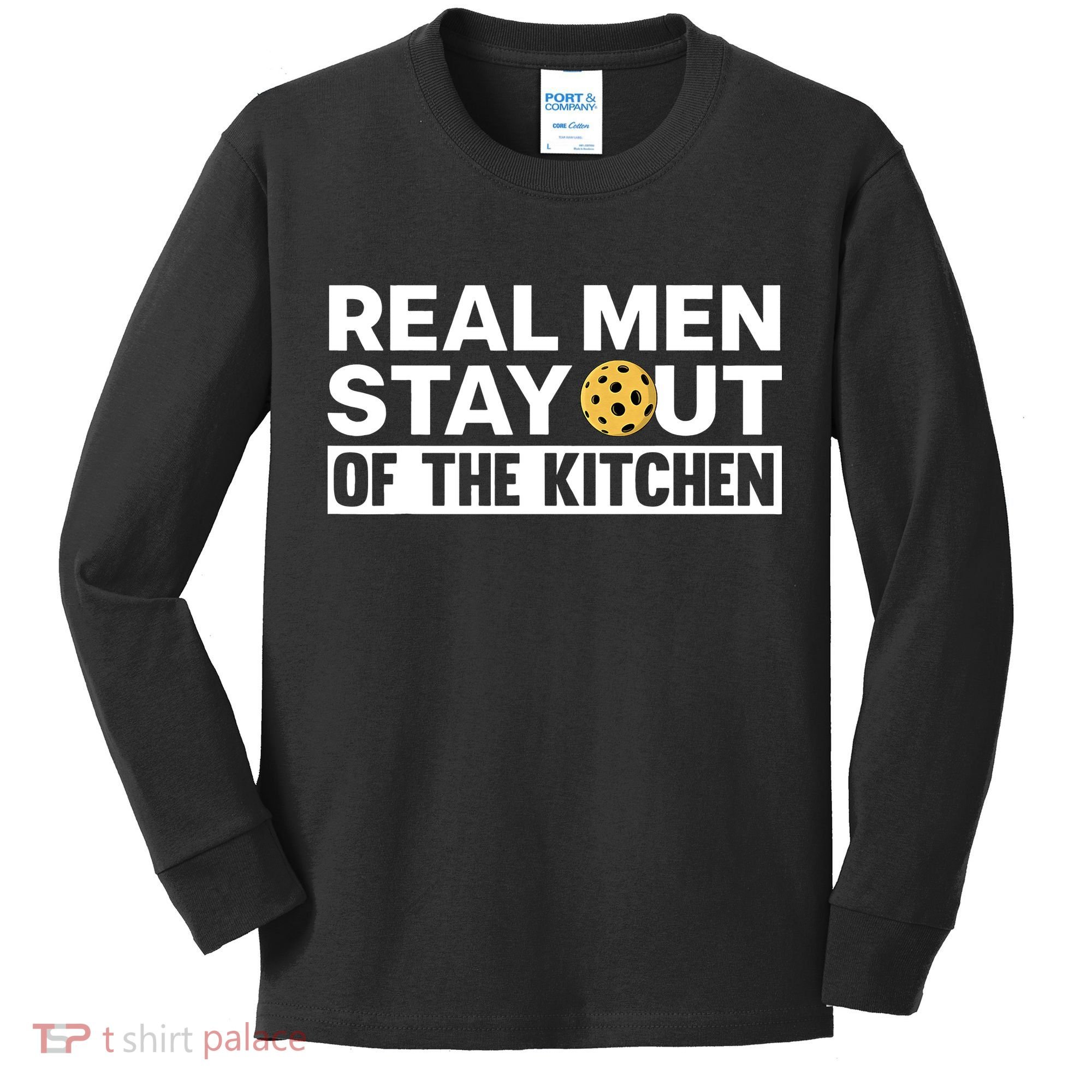 Cool Pickleball For Dad Pickle Ball Team Kitchen Kids Long Sleeve Shirt