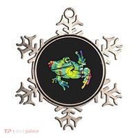 Cool Peace Frog Tie Dye Ornament thumb 0