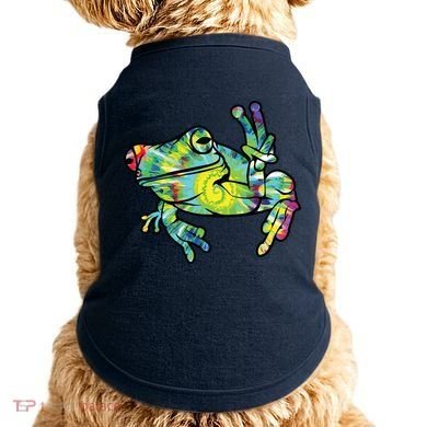 Cool Peace Frog Tie Dye Doggie Tank