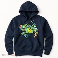 Cool Peace Frog Tie Dye Hoodie thumb 0