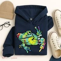 Cool Peace Frog Tie Dye Hoodie thumb 4